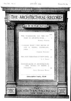 Four-page photo feature as published in the January 1904 edition of <i>Architectural Record</i>, digitized by USModernist (2.2MB PDF)
