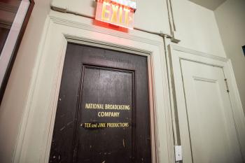 Hudson Theatre, New York: Door from NBC studio days - closeup