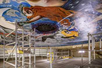 King’s Theatre, Edinburgh, United Kingdom: outside London: Ceiling Dome under restoration in late 2024