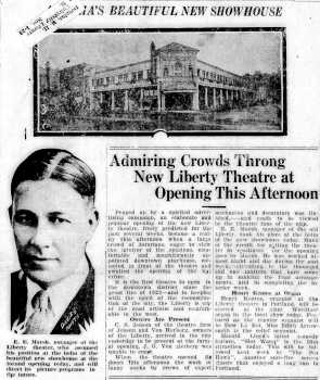 News of the theatre’s opening, as printed in the 4th April 1925 edition of the <i>Astoria Evening Budget</i> (3.5MB PDF)