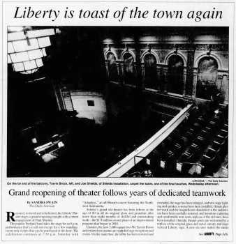 News of the theatre’s renovation and reopening, as printed in the 10th June 2005 edition of <i>The Daily Astorian</i> (3.5MB PDF)