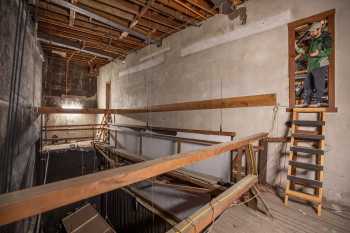 Liberty Theatre, Astoria, Pacific Northwest: Stagehouse from Fly Gallery Stage Right