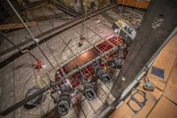 Liberty Theatre, Astoria, Pacific Northwest: Eyebrow Lighting Slot from above