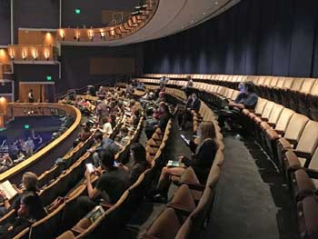 Los Angeles Music Center, Los Angeles: Mezzanine with Divider in place