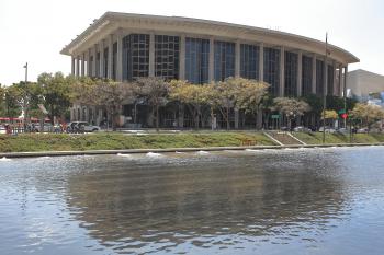 Los Angeles Music Center, Los Angeles: Dorothy Chandler Pavilion from the DWP building across the street