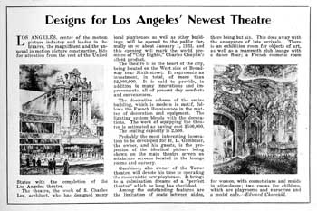 Half-page feature in “Exhibitors Herald-World” (20 December 1930), held by the Library of Congress and scanned online by the Internet Archive (300KB PDF)