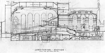 Longitudinal Section, from the S. Charles Lee archive held by UCLA (JPG)