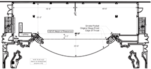 Stage Plan (not to scale), courtesy Broadway Theatre Group (830KB PDF)