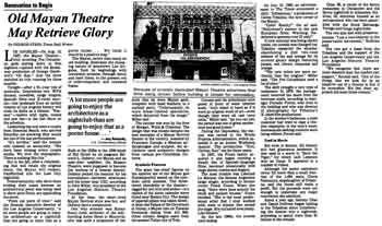 News of the theatre’s last movie screening and the intention to convert it to a nightclub, as published in the 11th June 1989 edition of the <i>Los Angeles Times</i> (2.2MB PDF)