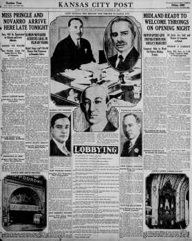 Six-page special on the theatre’s opening, as printed in the 27th October 1927 edition of the <i>Kansas City Post</i> (3MB PDF)