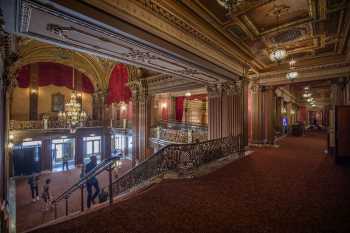 Midland Theatre, Kansas City, American Midwest (outside Chicago): Lobby Staircase from Mezzanine