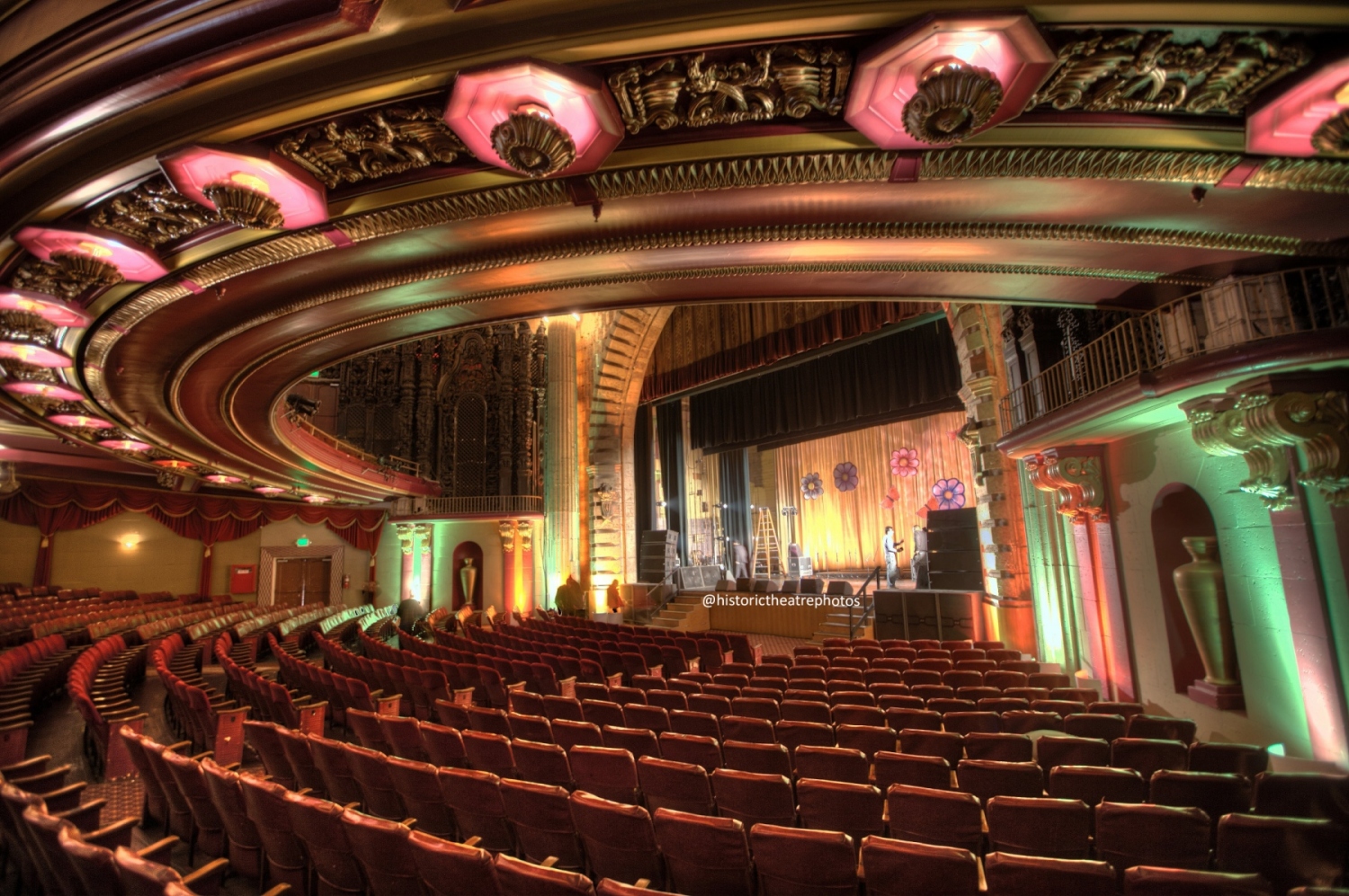 Million Dollar Theatre, Los Angeles: Orchestra seating under balcony soffit