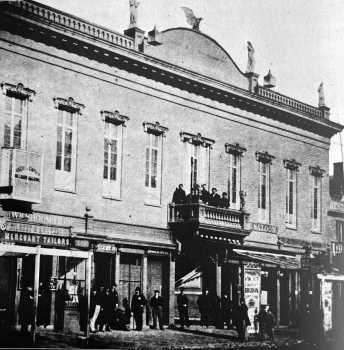 The <i>National Theatre</i> in 1868, courtesy <i>National Theatre Washington DC</i> (JPG)