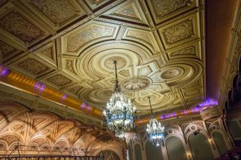 Orpheum Theatre, Los Angeles: Auditorium ceiling from House Left