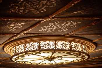 Orpheum Theatre, Phoenix: Balcony Soffit Light Fixture and stenciled ceiling