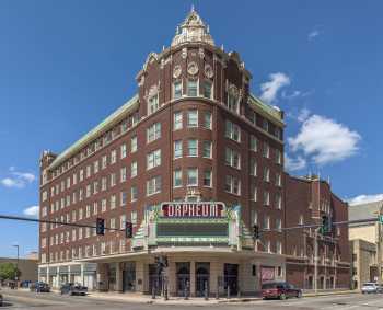 Orpheum Theatre, Wichita, American Midwest (outside Chicago): Exterior in May 2025