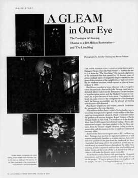 Review of the renovated theatre as printed in the 8th October 2000 edition of the <i>Los Angeles Times</i> (540KB PDF)