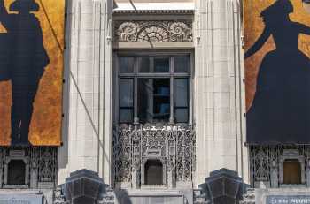 Pantages Theatre, Hollywood: Office Window in Hollywood Boulevard Façade