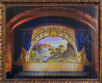 Paramount Theatre, Austin: Photo of 1915 Fire Curtain