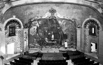 Painting of the theatre’s Fire Curtain in 1925 (JPG)