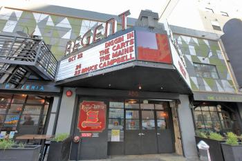 The theatre’s “bull nose” marquee dates from the 1940s