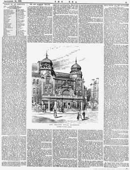 Report of the opening of the theatre as printed in the 16th September 1899 edition of <i>The ERA</i> (2.8MB PDF)