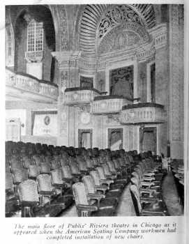 New seats fitted into the auditorium, as featured in the 24th November 1928 edition of <i>Exhibitors Herald and Moving Picture World</i> (JPG)