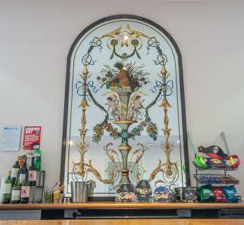 Royal Lyceum Theatre Edinburgh: Decorative Mirror Behind Bar