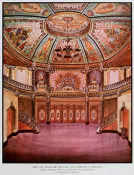Sketch of the theatre lobby as printed in the 28th December 1929 edition of <i>Motion Picture News</i>, courtesy Media History Digital Library (JPG)