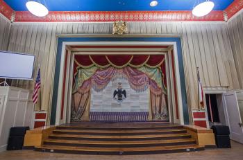 Austin Scottish Rite: Fire Curtain and Forestage