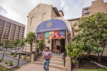 Austin Scottish Rite Theater: Marquee and entrance