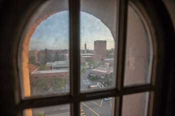 Shrine Auditorium, University Park: Window looking out to USC Campus
