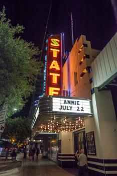 Stateside at the Paramount, Austin: Marquee at night