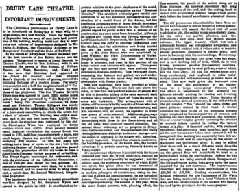 Article documenting major works September to December 1904, with the reopening on 26th December 1904 featuring the Christmas Pantomime – as featured in the 22nd November 1904 edition of the <i>London Evening Standard</i> (2.4MB PDF)