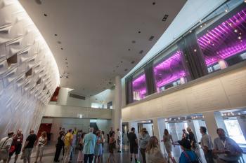 Tobin Center for the Performing Arts, San Antonio: McCombs Grand Lobby with Founders Lounge overlooking