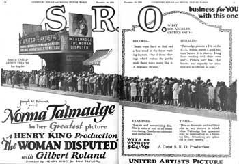 Advertisement featuring the theatre from <i>Exhibitors Herald and Moving Picture World</i> (10 November 1928), held by the Library of Congress and scanned online by the Internet Archive (600KB PDF)