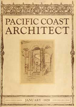 5-page photo feature from <i>Pacific Coast Architect</i> (January 1929), held by the San Francisco Public Library and scanned online by the Internet Archive (2.3MB PDF)