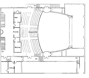 Lower Balcony (Loge) Level Plan