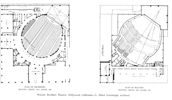 Orchestra and Balcony Plans, 1928 (PDF)
