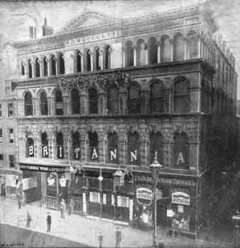 The Britannia Music Hall, circa 1890