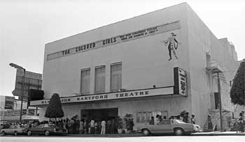 The theatre in 1978, then called the <i>Huntington Hartford Theatre</i>